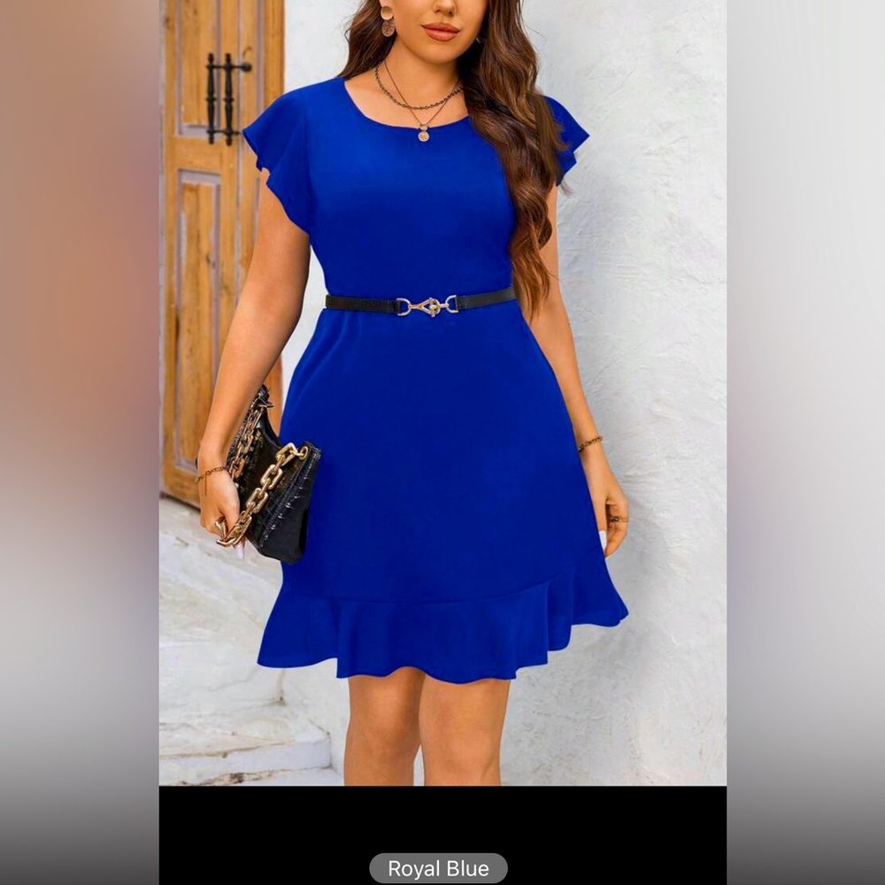 SHEIN Royal Blue Dress - Picture 2 of 8